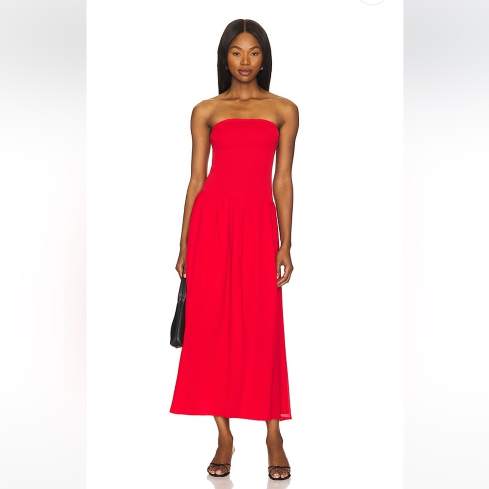 REVOLVE Strapless Red Dress